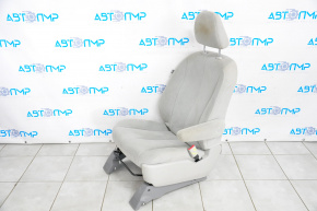 Scaun pasager Toyota Sienna 11-14 fără airbag, manual, din catifea gri.