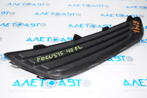 Решетка бампера левая Ford Focus mk3 15-18 рест, структура, без птф