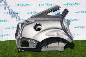 Aripa spate dreapta Ford Focus mk3 11-18 4d gri, fara vopsea, arcul indoit.