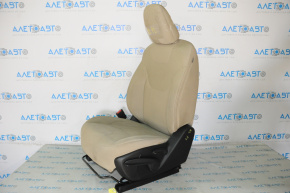 Scaun șofer Jeep Cherokee KL 14-18 fără airbag, manual, material textil bej, necesită curățare chimică.