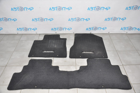 Set de covorașe pentru interiorul Nissan Murano z52 15-18, material textil, culoare neagră.