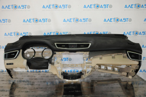 Torpedo panoul frontal fără AIRBAG Nissan Rogue 14-20 bej