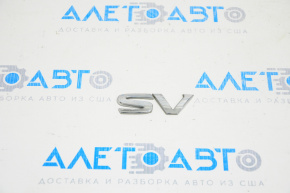 Emblema cu inscripția SV de pe ușa portbagajului Nissan Versa Note 13-19