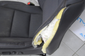 Scaunul șoferului Toyota Highlander 14-19 fără airbag, electric, combinat negru, uzat