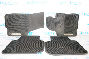 Set de covorașe VW Passat b7 12-15 SUA negre, din cauciuc, EDIȚIA WOLFSBURG