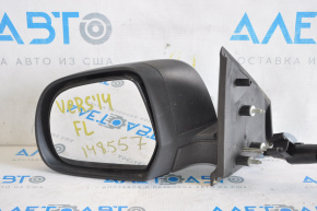 Oglindă laterală stângă Nissan Versa 12-19, manual de control, structură