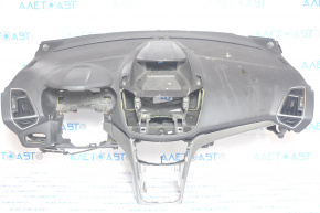 Panoul frontal al torpilei fără AIRBAG Ford C-max MK2 13-18 are o placă tăiată, o bandă ruptă, fără capace.