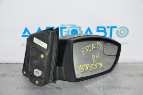 Oglindă laterală dreapta Ford Escape MK3 13-16 pre-restilizare, cu 3 pini, neagră