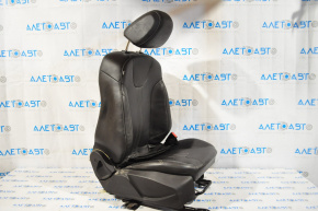 Scaun de pasager Ford Focus mk3 11-14 pre-restilizare, fără airbag, piele neagră