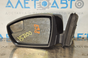 Oglindă laterală stângă Ford Focus mk3 11-14 pre-restilizare usa 3 pini, neagră