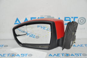 Oglindă laterală stângă Ford Focus mk3 11-14 pre-restilizare SUA 5 pini, semnalizator, roșu, zgâriat.