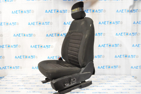 Scaun șofer Ford Fusion mk5 17-20 fără airbag, electric, material textil negru