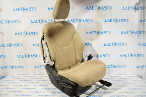 Scaun de pasager Jeep Cherokee KL 14- fără airbag, manual, material textil bej, uzat