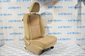 Scaun de pasager Nissan Rogue 14-20 fără airbag, manual, material textil bej