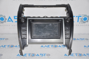 Magnetofon, Monitor, CD-changer, Radio Toyota Camry v50 12-14 SUA cu un ecran mare, rama uzată.