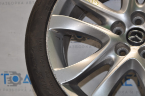 Roată de 19 inch, 5*114,3 Mazda 6 13-21 Touring, argintiu cu bordură