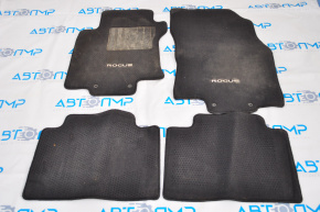 Set de covorașe Nissan Rogue 14-20, material textil, negru.