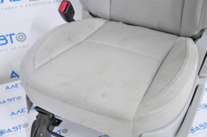 Водительское сидение Subaru Forester 14-18 SJ без airbag, механич, тряпка серая, стрельнувшее