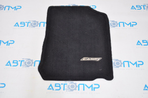 Covorul din fața salonului dreapta Toyota Camry v50 12-14 SUA, material textil negru.