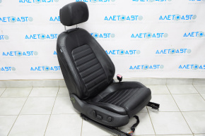 Пассажирское сидение VW CC 08-17 без airbag, электро, кожа черное