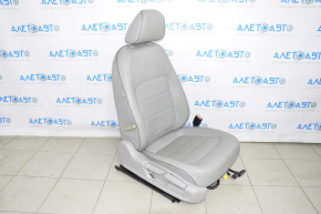 Scaun de pasager pentru VW Passat b8 16-19 SUA fără airbag, manual, piele gri.