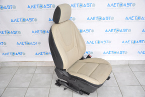 Scaunul pasagerului pentru Chevrolet Volt 11-15 fără airbag, piele bej.