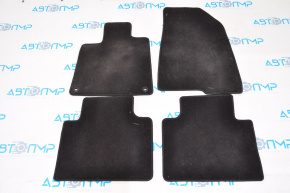 Set de covorașe pentru interiorul mașinii Honda Accord 18-22, material textil, negru.