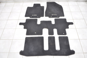 Set de covorașe Infiniti JX35 QX60 13- țesătură neagră