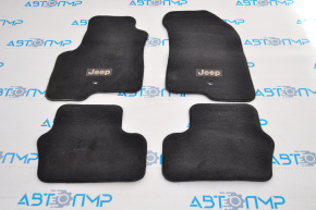 Set de covorașe pentru interiorul Jeep Patriot 11-17, material textil, culoare neagră.