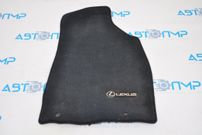 Covorul din fața dreapta a salonului pentru Lexus RX350 10-15, material textil, negru.