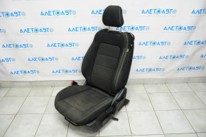 Scaunul șoferului Ford Mustang mk6 15- fără airbag, tapițerie din material textil, uzată.