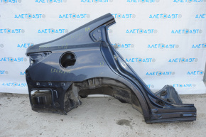 Aripa spate dreapta a un sfert Subaru Legacy 15-19, gri, cu o lovitura.