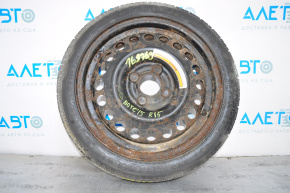 Roata de rezervă de tip roată de rezervă Nissan Versa Note 13-19 R15 125/70, ruginită.