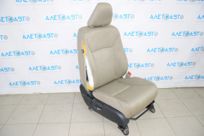 Scaun de pasager pentru Honda Accord 13-17 fără airbag, manual, din catifea gri, uzat.