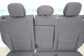 Rândul din spate al scaunelor, al doilea rând, Jeep Compass 17 - material textil negru