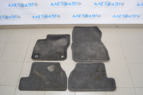 Set de covorașe pentru interiorul mașinii Ford Focus mk3 11-18, material textil, culoare neagră.