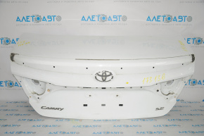 Capac portbagaj Toyota Camry v55 15-17 SUA sub spoiler, vopsit, zgârieturi, alb 040