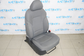 Пассажирское сидение Hyundai Sonata 11-15 без airbag, механич, тряпка серое