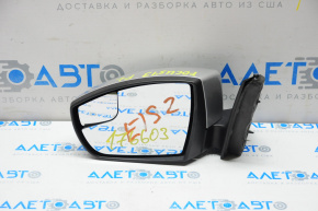 Oglindă laterală stângă Ford Focus mk3 11-14 pre-restilizare usa 5 pini, semnalizator, argintiu