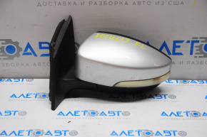 Oglindă laterală stângă Ford Focus mk3 11-14 pre-restilizare usa 5 pini, semnalizator, argintiu