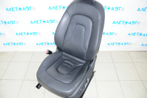 Scaun șofer Audi A4 B8 08-16 fără airbag, electric, piele neagră