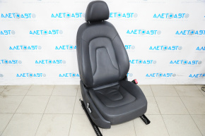 Пассажирское сидение Audi A4 B8 13-16 без airbag, электрическое, кожа черная