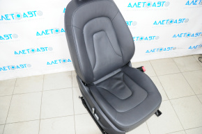 Scaun pasager Audi A4 B8 08-16 fără airbag, electric, piele neagră