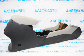 Консоль центральная подлокотник Subaru Forester 19-24 SK кожа, черное с серым
