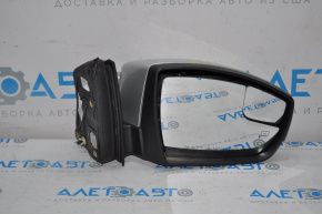 Зеркало боковое правое Ford Focus mk3 15-18 рест 8 пинов, поворотник, подогрев, серебро