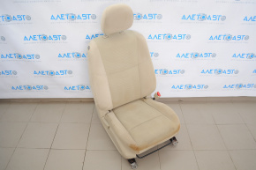 Scaun de pasager Nissan Altima 13-18 fără airbag, manual, velur bej