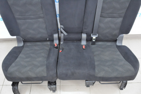 Rândul din spate al scaunelor, al doilea rând Nissan Rogue 14-20, material textil negru