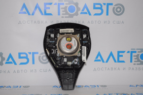 Подушка безопасности airbag в руль водительская Nissan Rogue 14-16 черн вмятика на хроме
