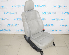 Scaun de pasager pentru Toyota Avalon 13-18 fără airbag, electric, încălzire, piele gri.