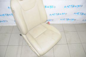 Scaun pasager Lexus RX350 RX450h 10-15 fără airbag, electric, piele bej, uzuri